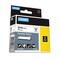 DYMO Rhino 1 in. x 11.5 ft. Flexible Nylon Industrial Label Tape - White/Black Print (1-Roll)